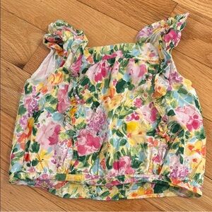 🌸Janie and Jack Colorful Floral Blouse